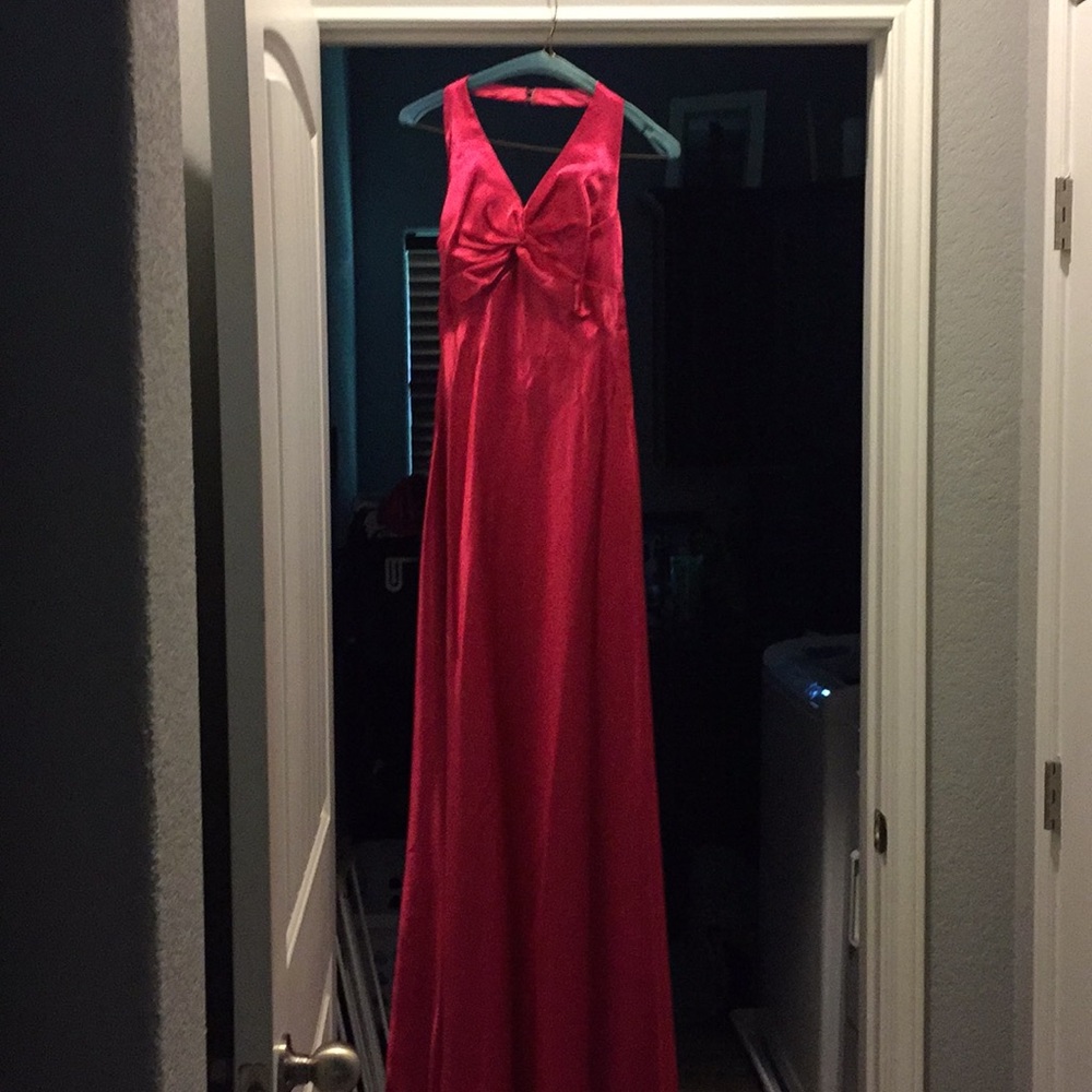 Low back cut dress